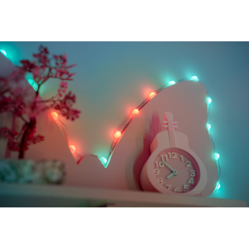Twinkly - Catena luminosa LED RGB dimmerabile CANDIES 100 LED 8 m USB Wi-Fi