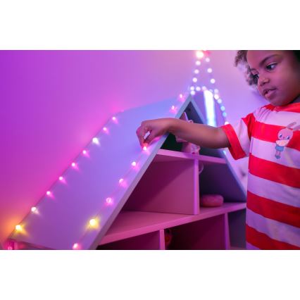 Twinkly - Catena luminosa LED RGB dimmerabile CANDIES 100 LED 8 m USB Wi-Fi