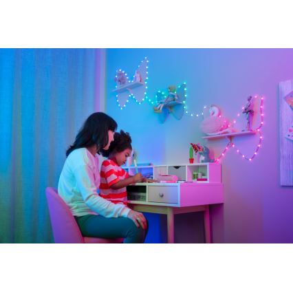 Twinkly - Guirlande LED RVB dimmable CANDIES 100xLED 8 m USB Wi-Fi
