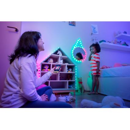 Twinkly - Guirlande LED RVB dimmable CANDIES 100xLED 8 m USB Wi-Fi