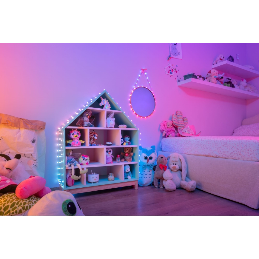 Twinkly - guirlande de Noël LED RGB dimmable CANDIES 200xLED 14 m USB Wi-Fi