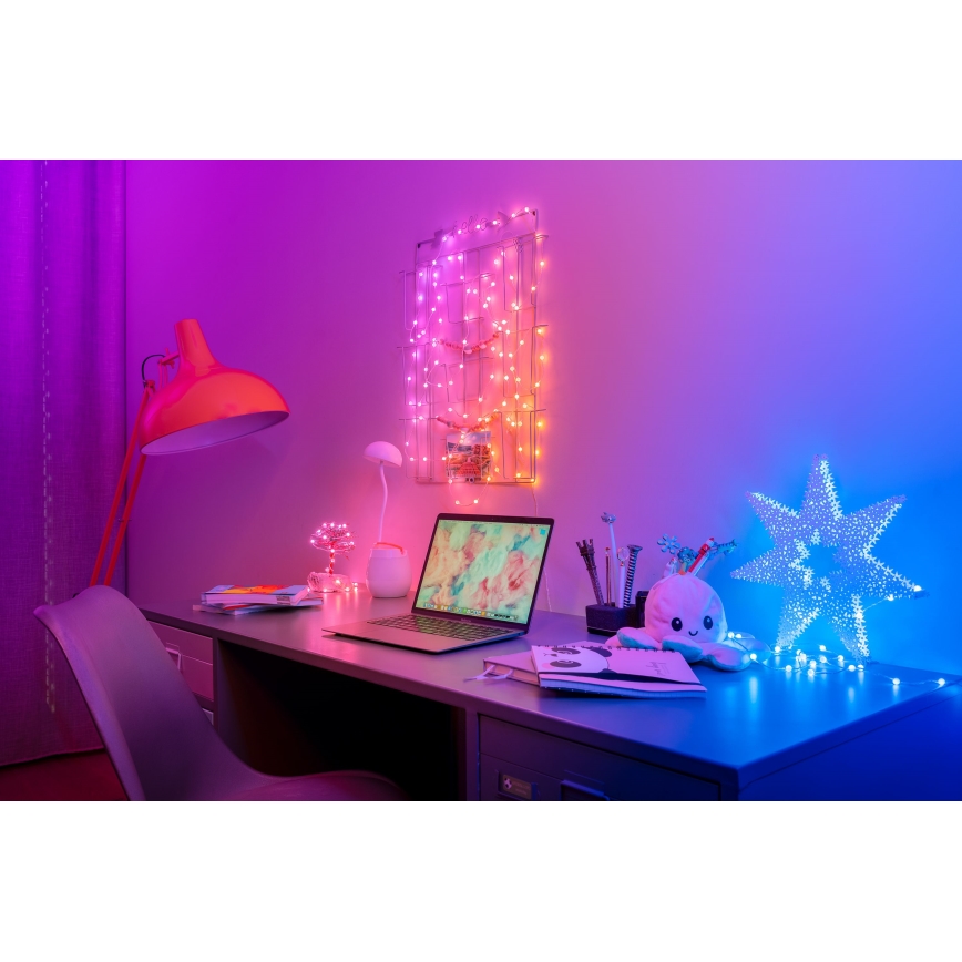 Twinkly - Dimmbare LED-RGB-Weihnachtslichterkette CANDIES 100xLED 8 m USB Wi-Fi