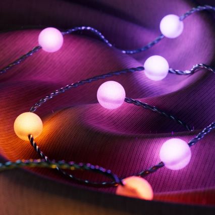 Twinkly - Dimmbare LED-RGB-Weihnachtslichterkette CANDIES 100xLED 8 m USB Wi-Fi