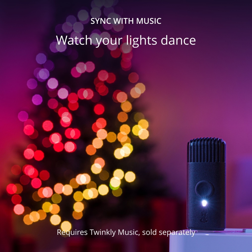 Twinkly - Dimmbare LED-RGB-Weihnachtslichterkette CANDIES 100xLED 8 m USB Wi-Fi