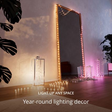 Twinkly - Dimmbare LED-RGB-Weihnachtslichterkette CANDIES 100xLED 8 m USB Wi-Fi