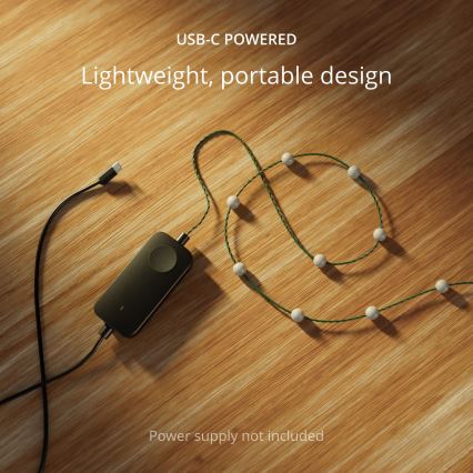 Twinkly - Dimmbare LED-RGB-Weihnachtslichterkette CANDIES 100xLED 8 m USB Wi-Fi