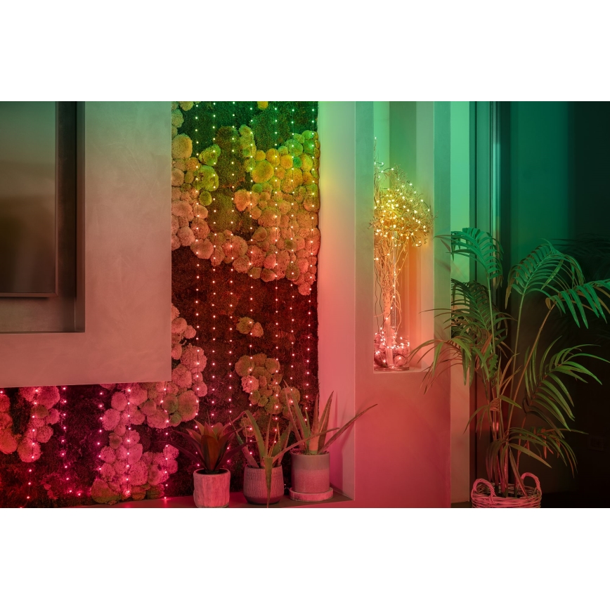 Twinkly - Dimmbare LED-RGB-Weihnachtskette CANDIES 200xLED 14 m USB Wi-Fi