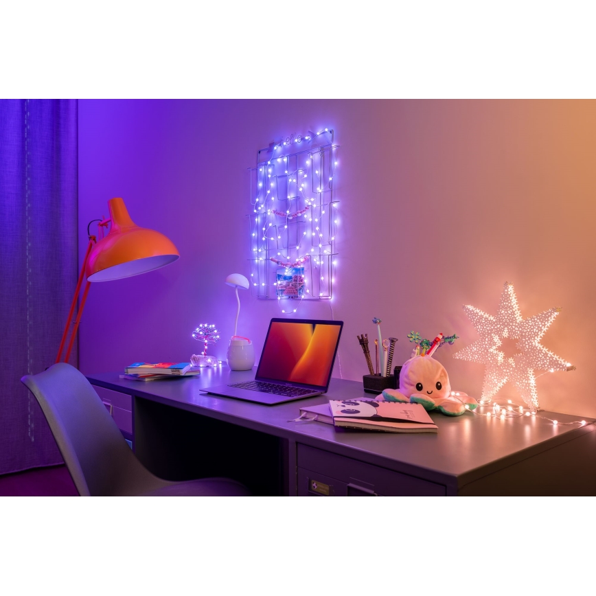 Twinkly - Guirlande de Noël LED RGB à intensité variable CANDIES 100xLED 8 m USB Wi-Fi