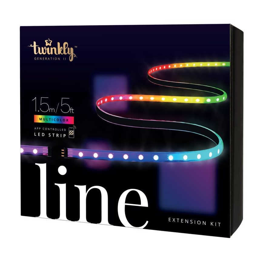 Twinkly TWL100ADP-B -  Extension de ruban LED RGB LINE 100xLED 1,5 m Wi-Fi