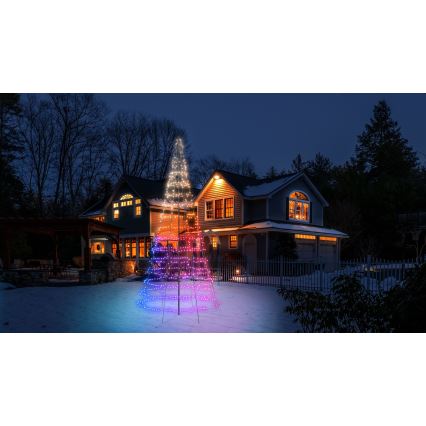 Twinkly - Albero di Natale da esterno dimmerabile LED RGBW LIGHT TREE 1000xLED 6 m IP44 Wi-Fi