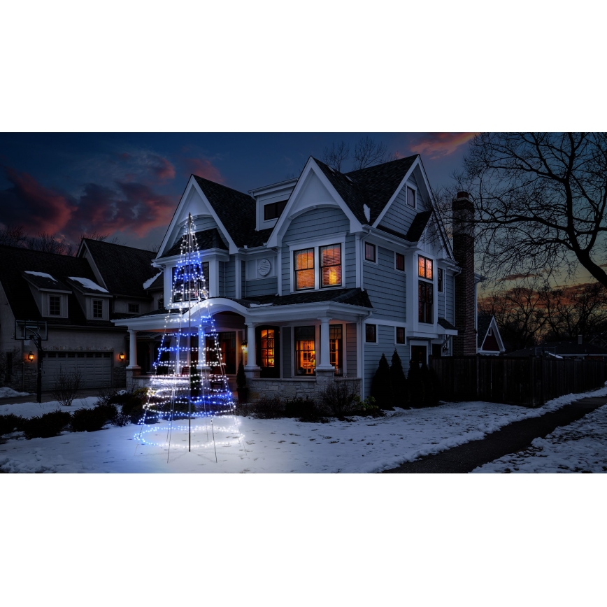 Twinkly - Albero di Natale da esterno dimmerabile LED RGBW LIGHT TREE 1000xLED 6 m IP44 Wi-Fi