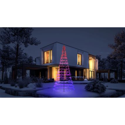 Twinkly - Albero di Natale da esterno dimmerabile LED RGBW LIGHT TREE 1000xLED 6 m IP44 Wi-Fi