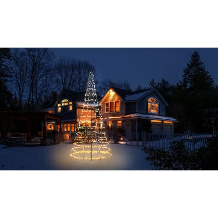 Twinkly - Albero di Natale da esterno dimmerabile LED RGBW LIGHT TREE 1000xLED 6 m IP44 Wi-Fi