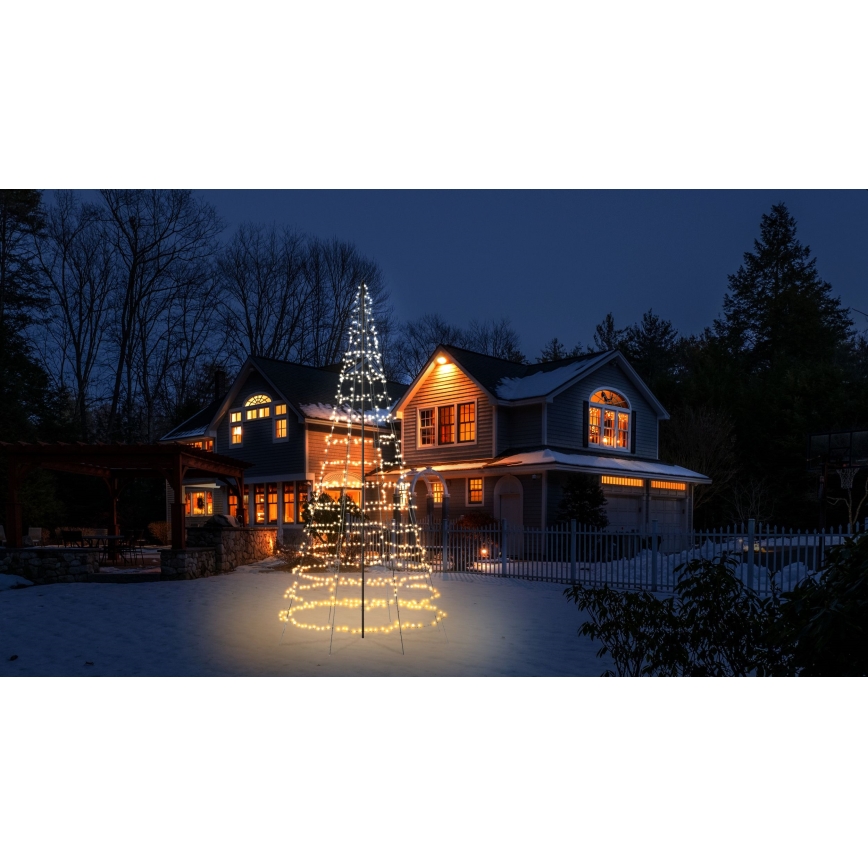 Twinkly - Albero di Natale da esterno dimmerabile LED RGBW LIGHT TREE 1000xLED 6 m IP44 Wi-Fi