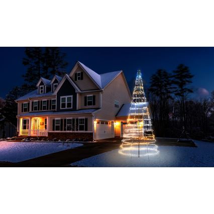 Twinkly - Albero di Natale da esterno dimmerabile LED RGBW LIGHT TREE 1000xLED 6 m IP44 Wi-Fi