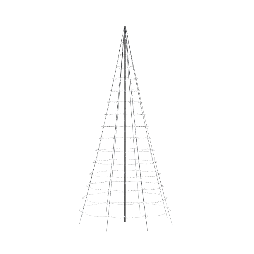Twinkly - Albero di Natale da esterno dimmerabile LED RGBW LIGHT TREE 1000xLED 6 m IP44 Wi-Fi