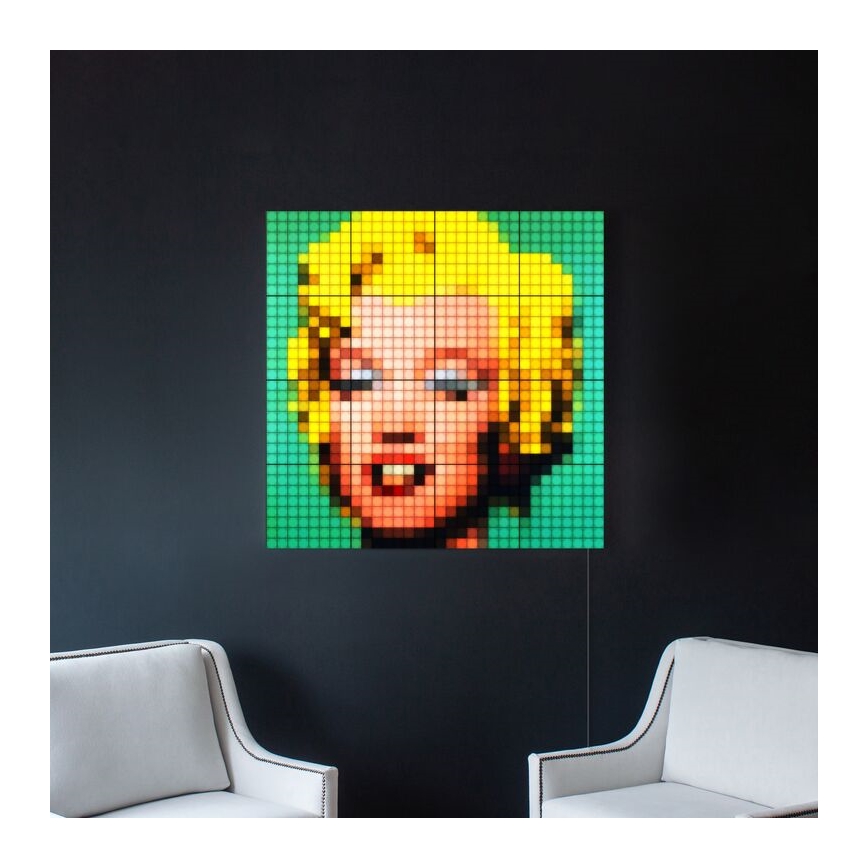 Twinkly - SET 6x Dimmbares LED-RGB-Panel SQUARES 64xLED 16x16 cm Wi-Fi
