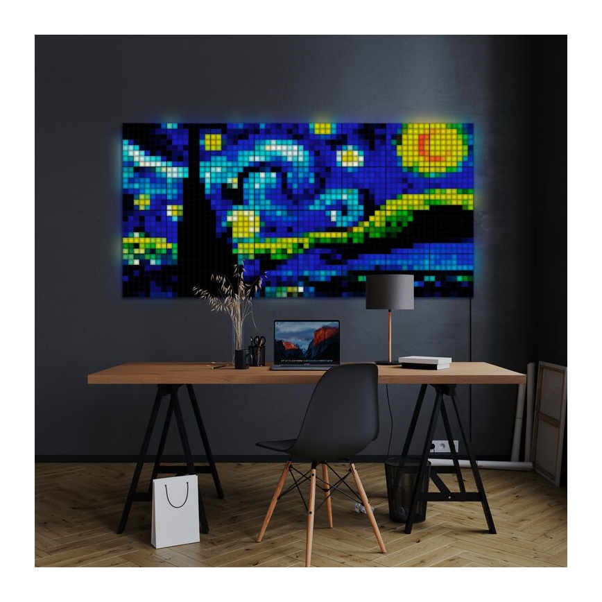 Twinkly - SET 6x Dimmbares LED-RGB-Panel SQUARES 64xLED 16x16 cm Wi-Fi