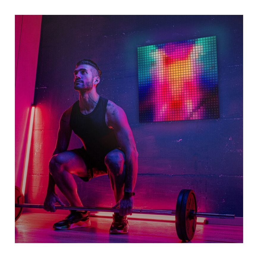 Twinkly - SET 6xLED RGB Pannello dimmerabile SQUARES 64xLED 16x16 cm Wi-Fi