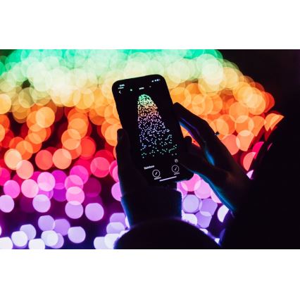 Twinkly - Dimmbare LED-RGB-Weihnachtslichterkette für den Außenbereich STRINGS 100xLED 11,5m IP44 Wi-Fi