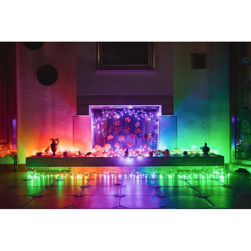 Twinkly - Dimmbare LED-RGBW-Weihnachtskette für den Außenbereich STRINGS 250xLED 23,5m IP44 Wi-Fi