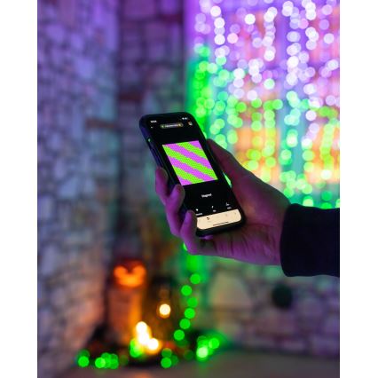 Twinkly - Dimmbare LED-RGBW-Weihnachtskette für den Außenbereich STRINGS 250xLED 23,5m IP44 Wi-Fi