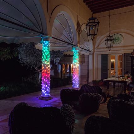 Twinkly - Dimmbare LED-RGBW-Weihnachtskette für den Außenbereich STRINGS 250xLED 23,5m IP44 Wi-Fi