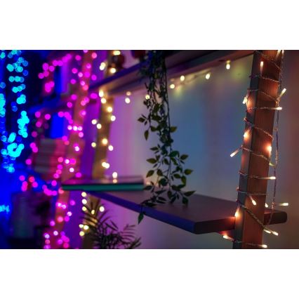 Twinkly - Dimmbare LED-RGBW-Weihnachtskette für den Außenbereich STRINGS 250xLED 23,5m IP44 Wi-Fi
