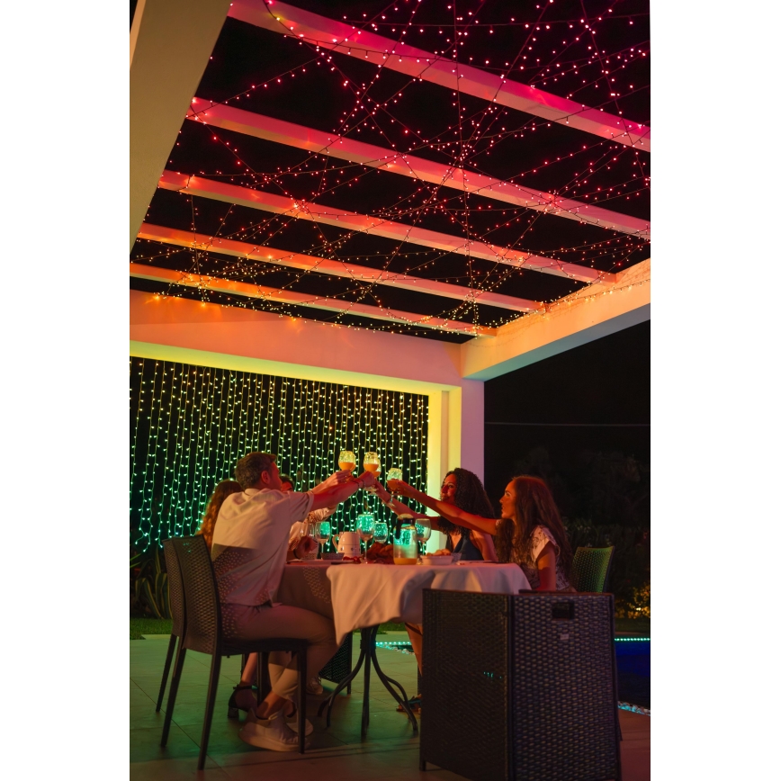 Twinkly - Dimmbare LED-RGBW-Weihnachtskette für den Außenbereich STRINGS 250xLED 23,5m IP44 Wi-Fi