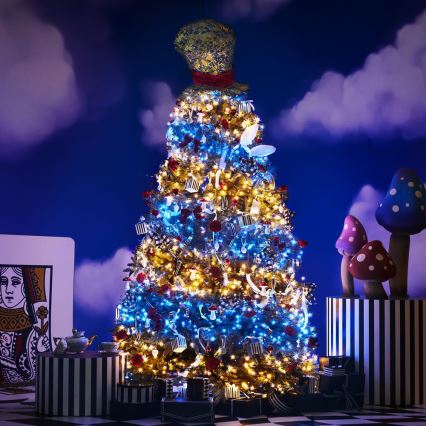 Twinkly - Dimmbare LED-RGBW-Weihnachtskette für den Außenbereich STRINGS 250xLED 23,5m IP44 Wi-Fi