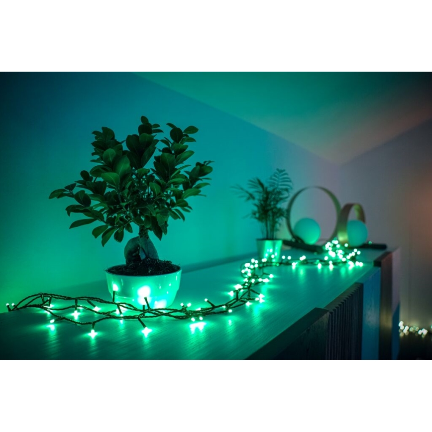 Twinkly - LED RGB Dimmerabile per esterni strisce natalizie STRINGS 250xLED 23,5m IP44 Wi-Fi