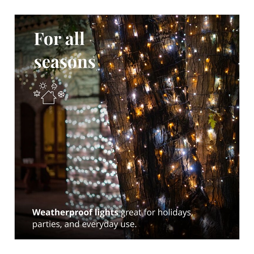 Twinkly - Dimmbare LED-Weihnachtslichterkette für den Außenbereich  STRINGS 400xLED 35,5m IP44 Wi-Fi