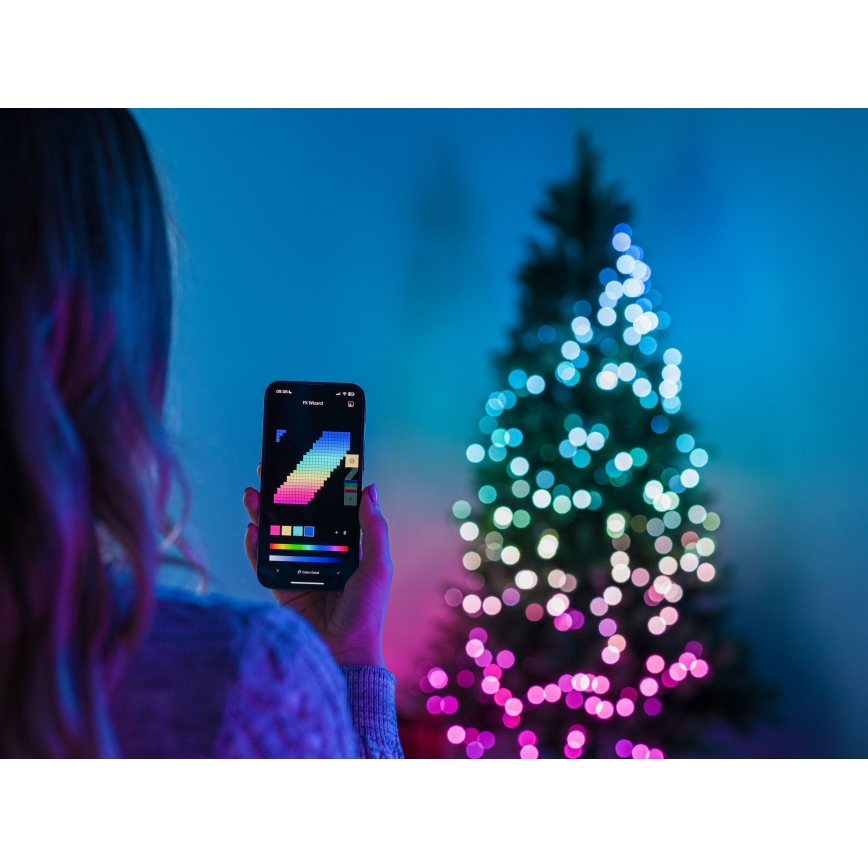 Twinkly - LED RGB Dimmerabile per esterni Catena natalizia STRINGS 750xLED 63,5m IP44 Wi-Fi