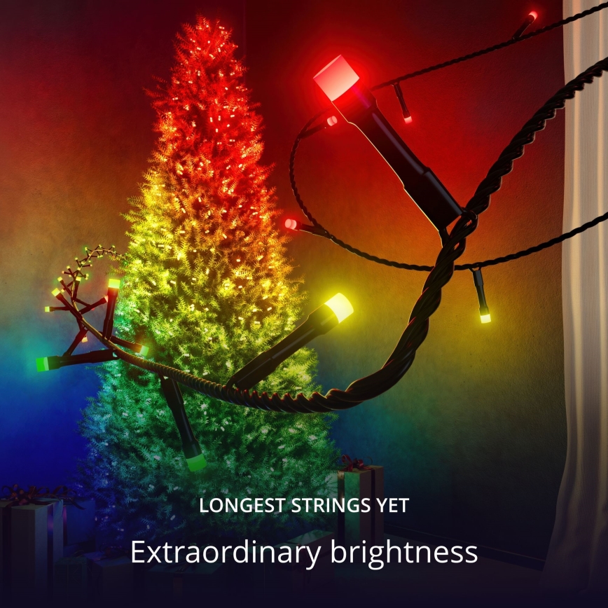 Twinkly - LED RGB Dimmerabile per esterni Catena natalizia STRINGS 750xLED 63,5m IP44 Wi-Fi