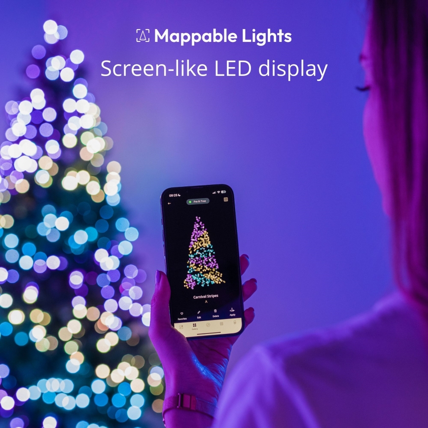 Twinkly - LED RGB Dimmerabile per esterni Catena natalizia STRINGS 750xLED 63,5m IP44 Wi-Fi