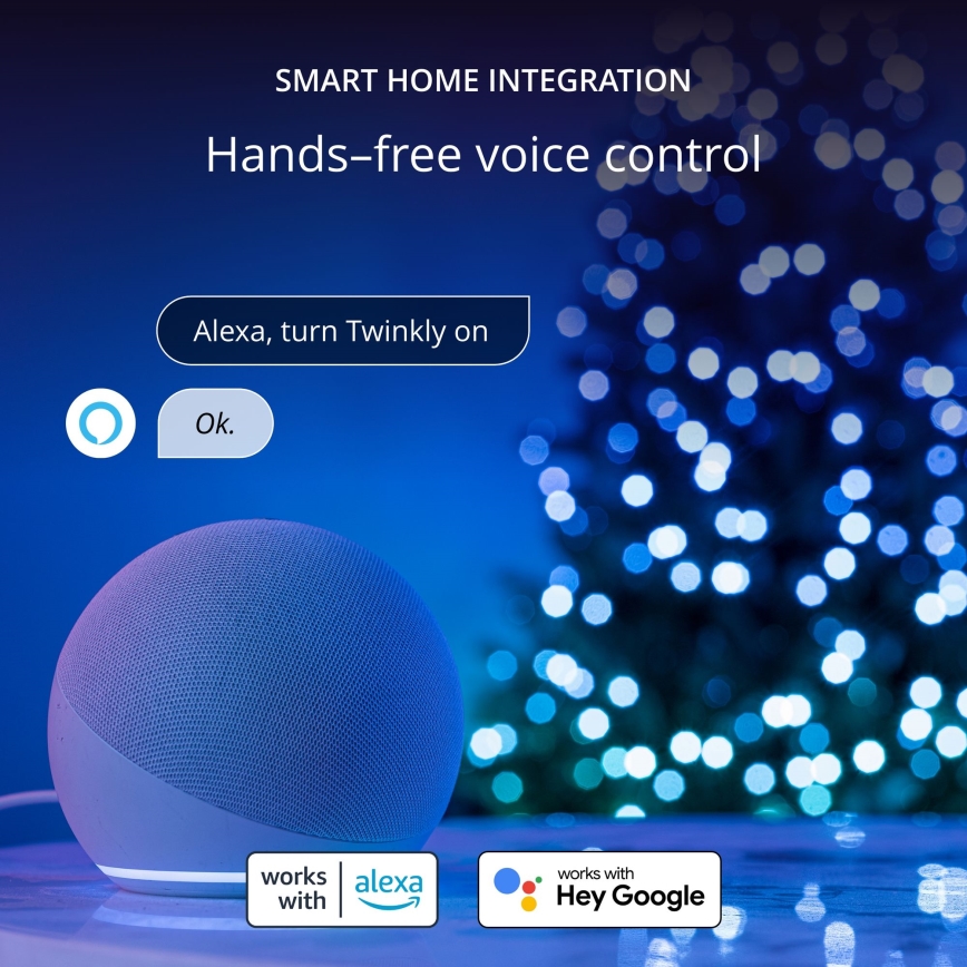 Twinkly - Stella di Natale dimmerabile a LED RGB 76xLED USB Wi-Fi