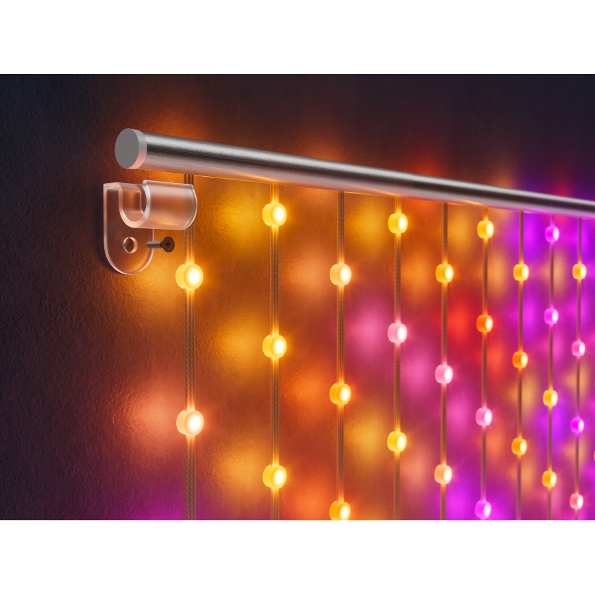 Twinkly - Dimmbarer LED-RGB-Weihnachtslichtervorhang MATRIX 480xLED 1x1 m Wi-Fi