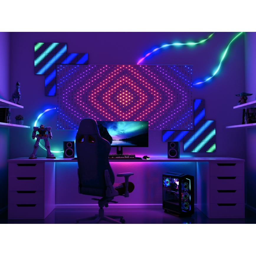 Twinkly - LED RGB Dimmerabile Tenda natalizia MATRIX 480xLED 1x1 m Wi-Fi