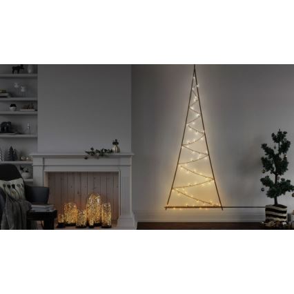 Twinkly TWWT050SPP-BEU - Albero di Natale a LED RGBW per esterni 70xLED IP44 Wi-Fi