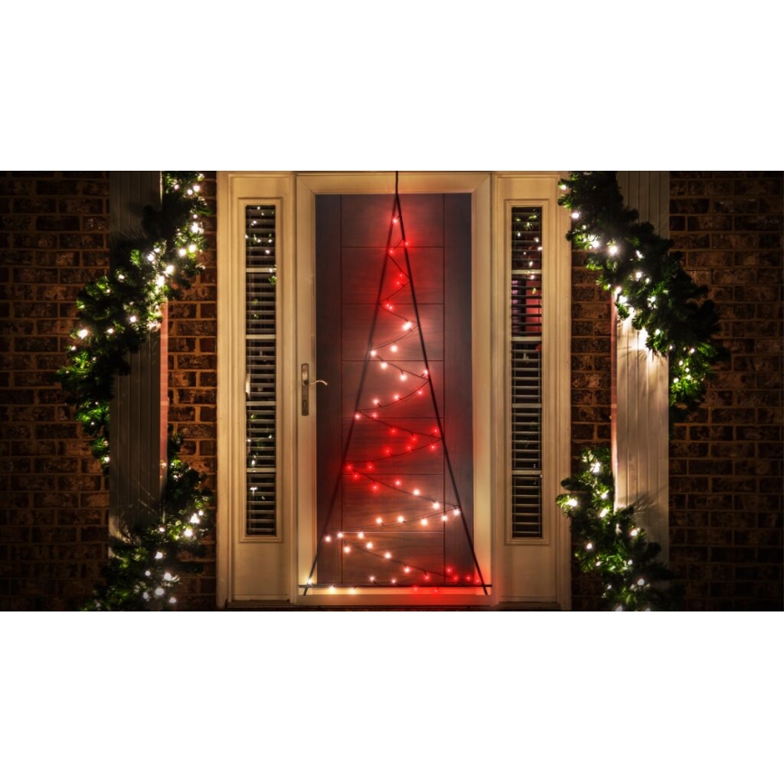Twinkly TWWT050SPP-BEU - Albero di Natale a LED RGBW per esterni 70xLED IP44 Wi-Fi