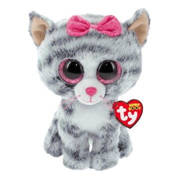 TY - Pupazzo KIKI gatta 15 cm grigio