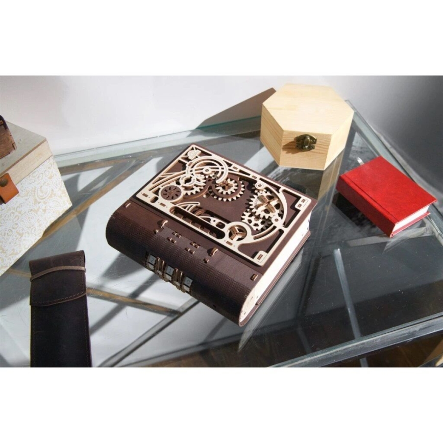 Ugears - 3D mechanisches Holzpuzzle Buch der Geheimnisse