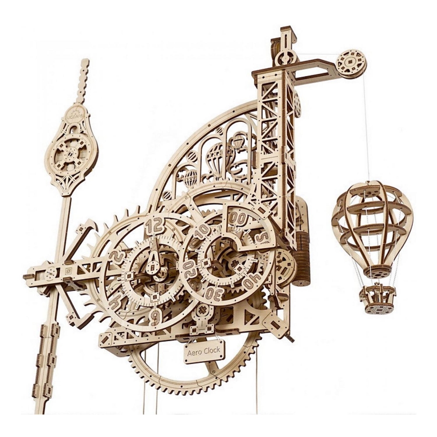 Ugears - 3D puzzle meccanico in legno Orologio da parete Aero