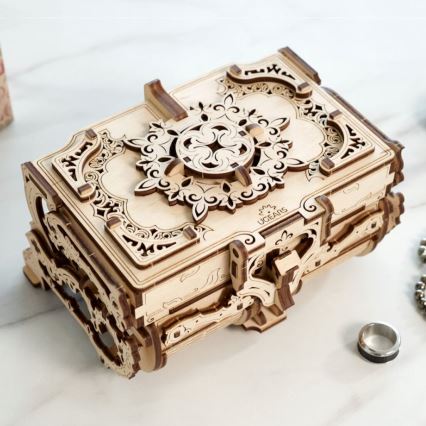 Ugears - Mechanisches 3D-Holzpuzzle Antike Schmuckschatulle