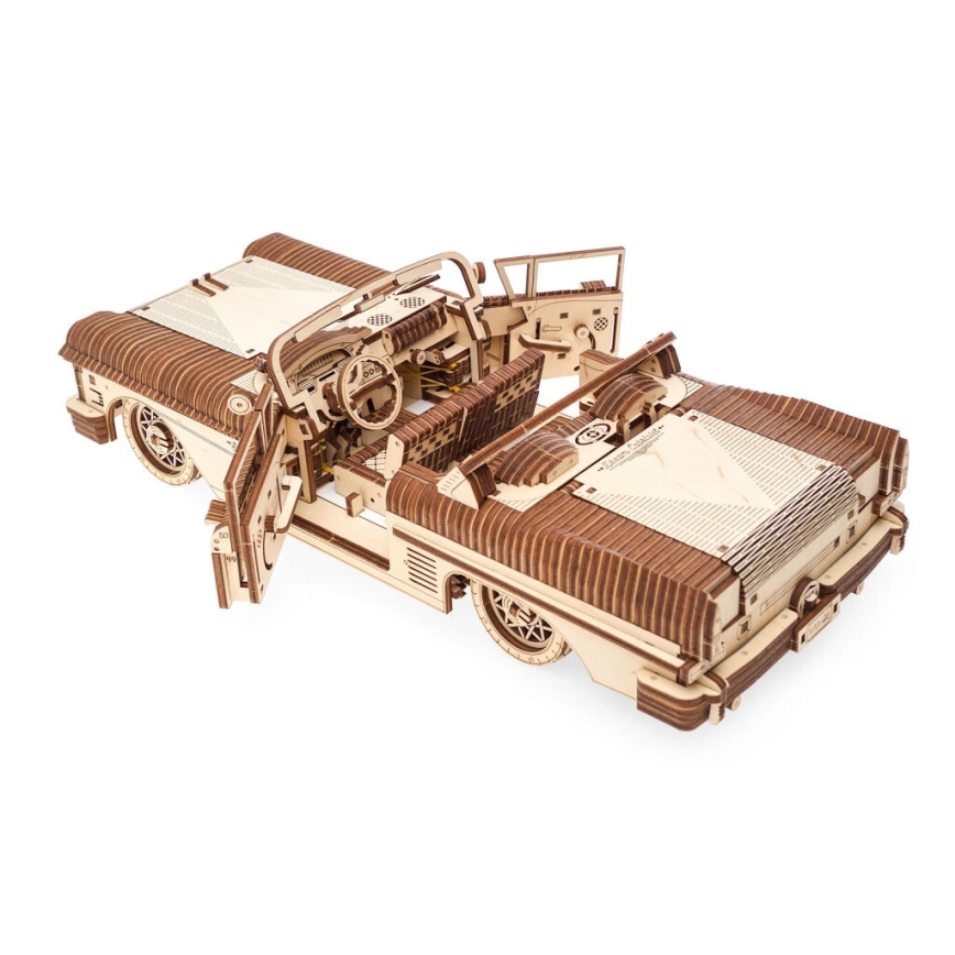 Ugears - Puzzle mécanique 3D en bois Cabriolet