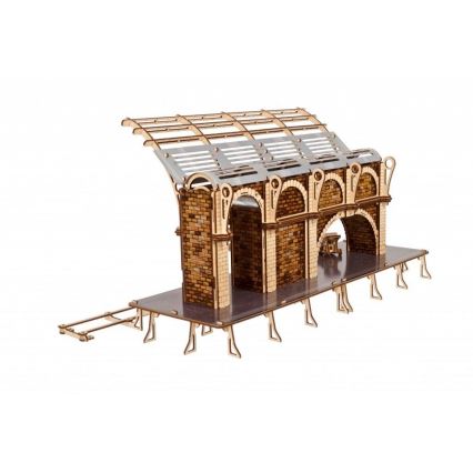 Ugears - Puzzle mécanique 3D en bois Harry Potter quai de gare