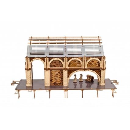Ugears - Puzzle mécanique 3D en bois Harry Potter quai de gare