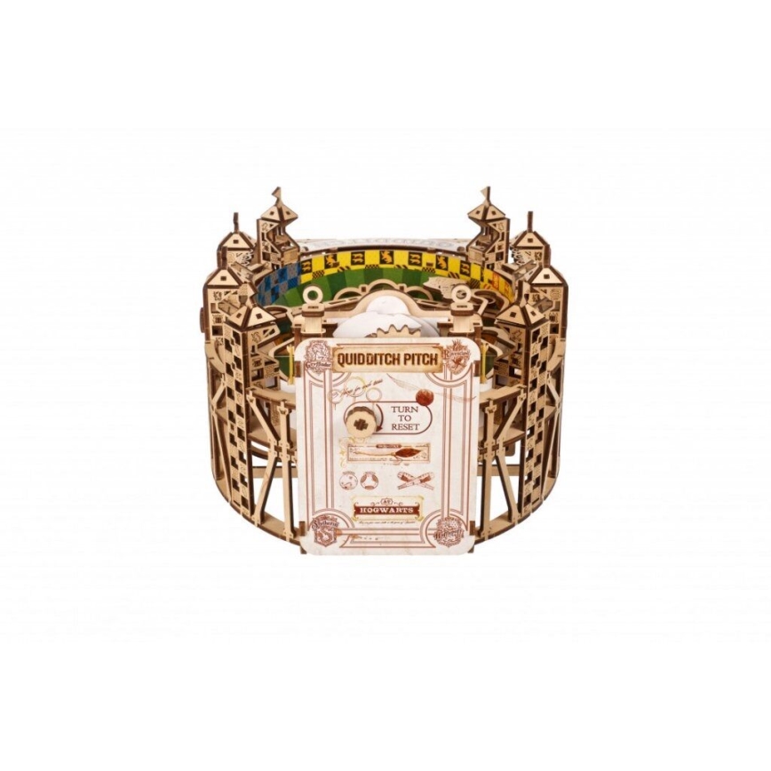 Ugears - Puzzle mécanique 3D en bois Harry Potter Quidditch Pinball
