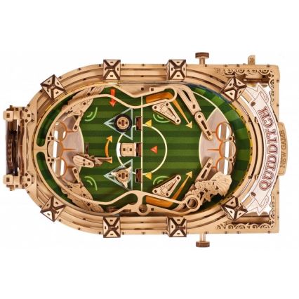Ugears - Puzzle mécanique 3D en bois Harry Potter Quidditch Pinball
