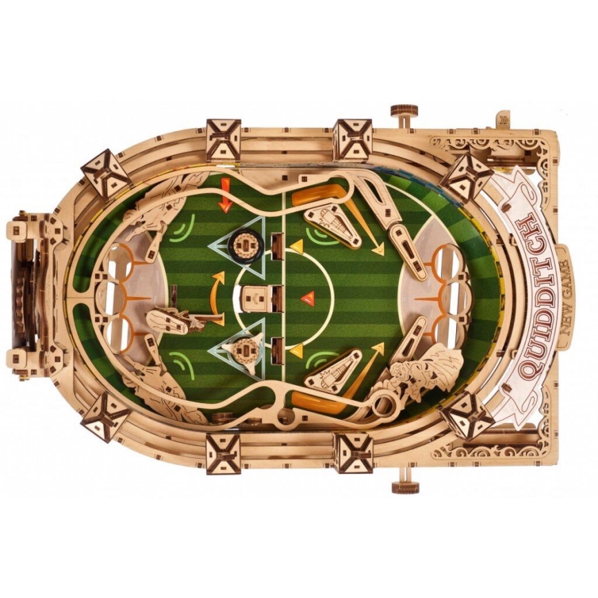 Ugears - Puzzle mécanique 3D en bois Harry Potter Quidditch Pinball